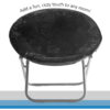 Mainstays Faux Fur Saucer™ Chair, Black