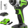 Greenworks 24V Brushless Impact Driver Kit, 2650 Inch-Pounds 3-Speed with 2Ah Battery and 2A Charger