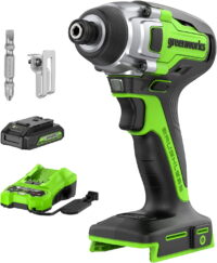 Greenworks 24V Brushless Impact Driver Kit, 2650 Inch-Pounds 3-Speed with 2Ah Battery and 2A Charger