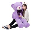 MorisMos Giant Teddy Bear 4ft Stuffed Animal Soft Big Bear Plush Toy, Purple