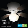 Mainstays 42" Hugger Metal Indoor Ceiling Fan with Light, White, 4 Blades, LED Bulb, Reverse Airflow Mainstays 42" Hugger Metal Indoor Ceiling Fan with Light, White, 4 Blades, LED Bulb, Reverse Airflow