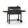 PHI VILLA THD-E02GR005 Heavy-duty Outdoor Barrel Charcoal Grill in Black