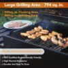 PHI VILLA THD-E02GR005 Heavy-duty Outdoor Barrel Charcoal Grill in Black