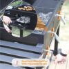 PHI VILLA THD-E02GR005 Heavy-duty Outdoor Barrel Charcoal Grill in Black