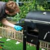 PHI VILLA THD-E02GR005 Heavy-duty Outdoor Barrel Charcoal Grill in Black