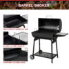 Royal Gourmet 30" CC1830 627 Square inches Barrel Charcoal Grill with Side Table