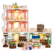 Best Choice Products Deluxe Cottage Dollhouse Mansion Pretend Toy Playset w/ 225 Accessories and Tiny Critters for Kids
