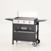 MF Studio 33,000 BTU Portable Propane Tabletop Griddle with 3 Burners