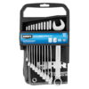 HART 11-Piece MM Combination Wrench Set with Tool Pouch, Chrome Vanadium