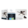 Mainstays 42 inch Hugger Indoor Ceiling Fan with Light Kit, Black, 4 Blades, Reverse Airflow Mainstays 42 inch Hugger Indoor Ceiling Fan with Light Kit, Black, 4 Blades, Reverse Airflow