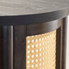 Better Homes & Gardens Springwood Caning Side Table, Charcoal Finish