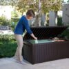 Keter Sumatra 135 Gallon Rattan Style Deck Box