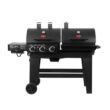 Char-Griller 5650 Double Play 1,260 sq., in. 3-Burner Gas and Charcoal Grill in Black