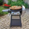 Cuisinart CGG-888 2-Burner Propane Gas 360-Degree Griddle Cooking Center in Gray with Stainless Steel Lid