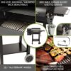 Cuisinart CPG-465 465 sq. in. Wood Pellet Grill and Smoker​ in Gray