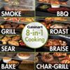 Cuisinart CPG-465 465 sq. in. Wood Pellet Grill and Smoker​ in Gray