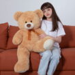 MorisMos Giant Teddy Bear 35.4'' Soft Stuffed Animal Big Bear Plush Toy, Tan