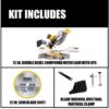 DEWALT DWS780 15 Amp Corded 12 in. Double Bevel Sliding Compound Miter Saw with XPS technology, Blade Wrench and Material Clamp DEWALT DWS780 15 Amp Corded 12 in. Double Bevel Sliding Compound Miter Saw with XPS technology, Blade Wrench and Material Clamp