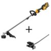 DEWALT DCST972X1WAS4ED 60V MAX Brushless Cordless Battery Powered Attachment Capable String Trimmer Kit with Edger Attachment
