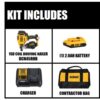 DEWALT DCN45RND1 20V MAX Lithium-Ion 15-Degree Cordless Roofing Nailer Kit with 2.0Ah Battery Charger and Bag DEWALT DCN45RND1 20V MAX Lithium-Ion 15-Degree Cordless Roofing Nailer Kit with 2.0Ah Battery Charger and Bag