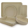 Mainstays 5-Piece Nonstick Aluminized Steel Bakeware Set, Baking, Gold