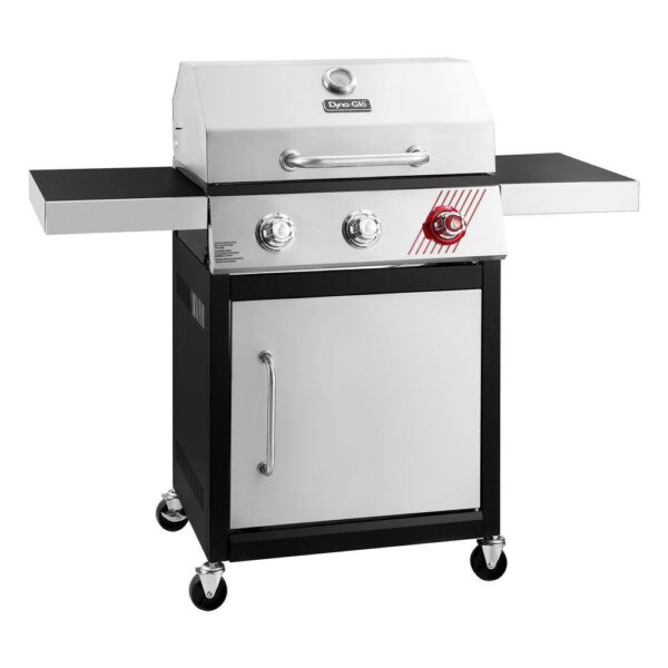 Dyna Glo Dgf Crp D Burner Propane Gas Grill In Stainless Steel With