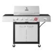 Dyna-Glo DGF481CRP-D 5-Burner Propane Gas Grill in Stainless Steel with TriVantage Multifunctional Cooking System