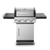 Dyna-Glo DGP397SNP-D Premier 3-Burner Propane Gas Grill in Stainless Steel with Folding Side Tables