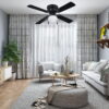 Mainstays 42 inch Hugger Indoor Ceiling Fan with Light Kit, Black, 4 Blades, Reverse Airflow Mainstays 42 inch Hugger Indoor Ceiling Fan with Light Kit, Black, 4 Blades, Reverse Airflow