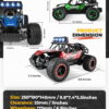 Bezgar Remote Control Cars RC Monster Truck, RC Car Toy Car for Adults Boys Kids 6+, 2 Rechargeable Batteries Bezgar Remote Control Cars RC Monster Truck, RC Car Toy Car for Adults Boys Kids 6+, 2 Rechargeable Batteries