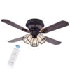 Warehouse of Tiffany Tarudor 42 in. Indoor Ceiling Fan with Light