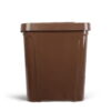 Mainstays 7.6 gal Plastic Touch Top Lid Kitchen Trash Can, Brown
