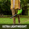 Greenworks 40V 135 CFM Cordless Leaf Blower/Sweeper, Battery Not Included, 24282