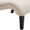 Andeworld Set of 2 Accent Chair for Living Room Bedroom Upholstered Tufted Curved Backrest Casual Fabric Chairs with Wood Legs Cream