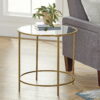 Better Homes & Gardens Nola Side Table, Gold Finish
