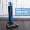 ECOWELL P03 Lulu QuickClean Cordless Bagless Wet/Dry Self Cleaning Vacuum Cleaner and Mop for Hard Floors and Rugs