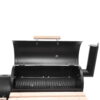 ZOKOP Portable Steel Charcoal BBQ Grill and Offset Smoker Outdoor for Camping, Black
