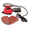 Great Working Tools Mouse Sander, Detail Orbital Palm Sander with Dust Collection Bag & 27 pcs Sandpaper, 1.1 Amp 14,000 OPM