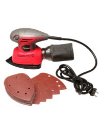 Great Working Tools Mouse Sander, Detail Orbital Palm Sander with Dust Collection Bag & 27 pcs Sandpaper, 1.1 Amp 14,000 OPM