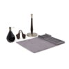 Mainstays 4 Piece Kitchen Accessories Set with Dish Mat, Paper Towel Holder, Soap Pump and Sink Caddy