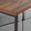 Mainstays C-Shape Metal End Table, Canyon Walnut Finish