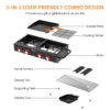 Royal Gourmet 4-Burner GD4002T Portable Gas Grill and Griddle Combo, 40000 BTU
