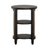 Better Homes & Gardens Springwood Caning Side Table, Charcoal Finish