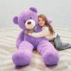 MorisMos Giant Teddy Bear 4ft Stuffed Animal Plush Toy, Lavender