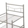 Mainstays 2 Shelves 10 lb Capacity Steel Storage Shelf Unit with Hamper, Satin Nickel Finish