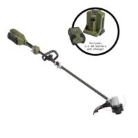 Green Machine GMST6200-C 62V 16 in. Cordless Carbon Fiber Shaft String Trimmer Brushless motor and Auto-Wind spool with 2.5AH Battery and Charger