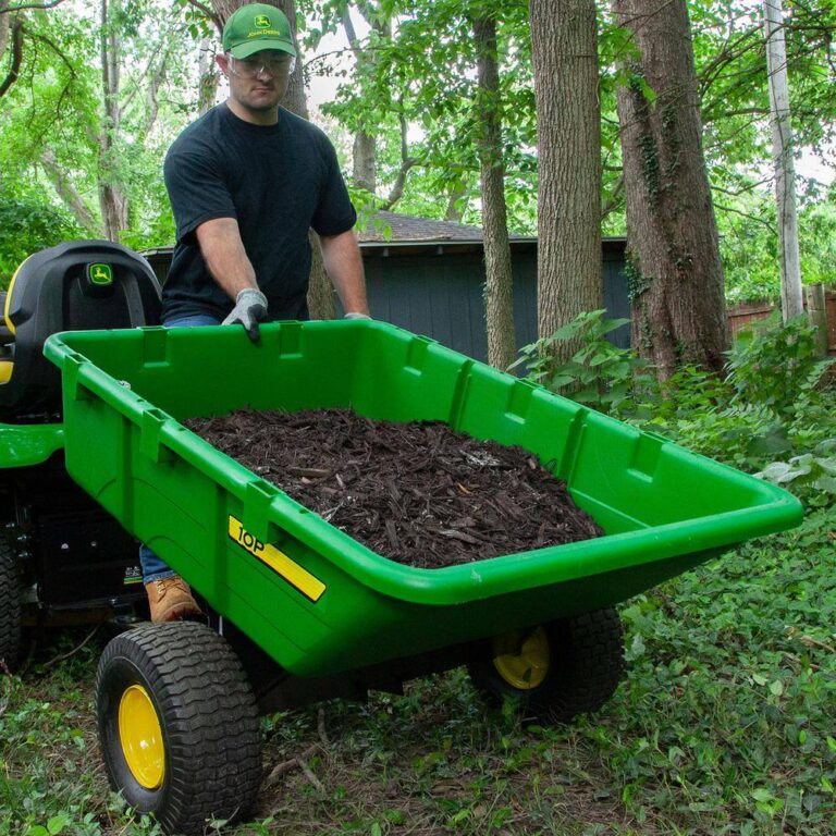 John Deere PCT-100JDC 650 lb. 10 cu. ft. Tow-Behind Poly Utility Cart ...