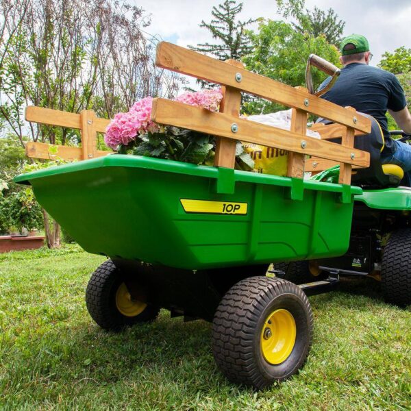 John Deere PCT-100JDC 650 lb. 10 cu. ft. Tow-Behind Poly Utility Cart ...