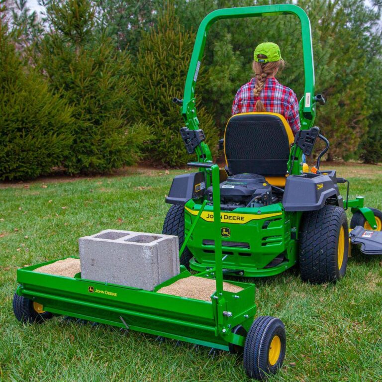 John Deere As 40jd 40 In Tow Behind Combination Aerator Spreader