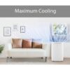 LG LP0621WSR 6,000 BTU (DOE) 115-Volt Portable Air Conditioner LP0621WSR Cools 250 Sq. Ft. with Dehumidifier Function and LCD Remote